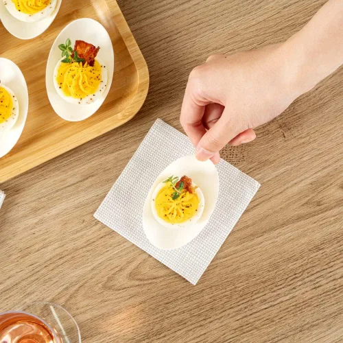 Vista 6 de Restaurantware Platos de degustación sin PFAS añadido de 3.2 x 2.1 pulgadas, 100 platos desechables, compostables para el hogar, aptos