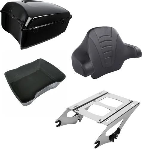 Vista 10 de XMT-MOTO Tronco picado para Harley Touring Road King 14-Up azul eléctrico