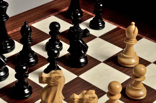 Vista 6 de The House of Staunton The Wild Knight Series Chess Set, Box, & Board Combination - 3.75" King