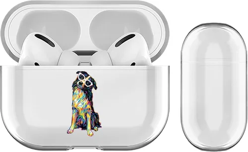 Vista 12 de Head Case Designs P.D. Moreno Basset Hound Dogs - Funda de cristal duro transparente compatible con funda de carga Apple AirPods Pro