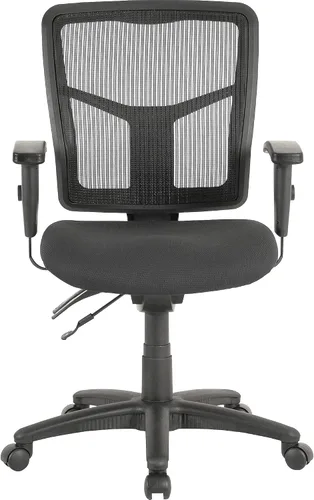 Vista 3 de Lorell, LLR86201, silla de gestión de respaldo medio de la serie ErgoMesh