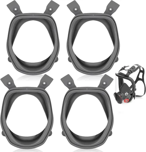 Vista 8 de 1 anillo de goma para piezas faciales completas compatibles con protección respiratoria serie 6000, compatible con 6800/37004 pieza de repuesto