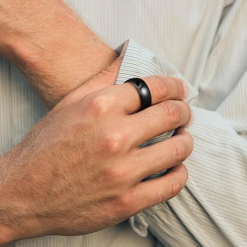 Vista 128 de King Will Alianza de boda de carburo de tungsteno para hombres y mujeres, anillos de promesa para parejas abovedados de alto pulido
