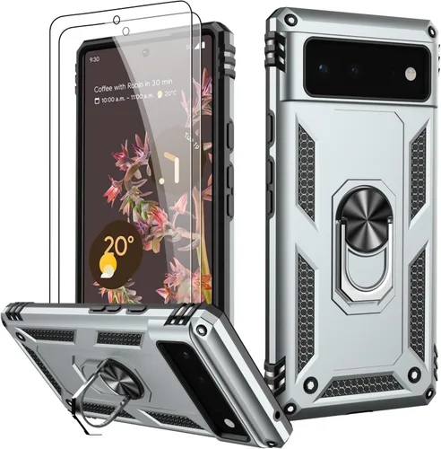 Vista 108 de LUMARKE para Google Pixel 3A XL - Funda con protector de pantalla, funda protectora grado militar probada contra caídas de 16 pies con soporte