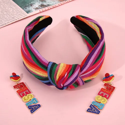 Vista 192 de YAHPERN Diadema para el día de San Valentín para mujer, colorida diadema de algodón con estampado de corazón de conversación XOXO Love, diadema