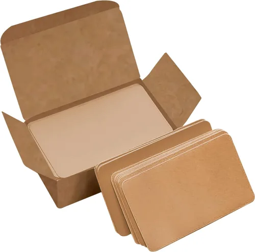 Vista 8 de VANRA 300 tarjetas pequeñas en blanco 8.9x5.1 cm, tarjetas de papel grueso de colores, tarjetas de estudio, tarjetas flash, tarjetas de índice, sin