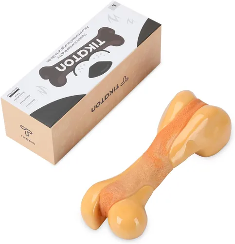 Vista 3 de Tikaton Juguetes masticables indestructibles para perros para masticadores agresivos, sabor a pollo, juguetes masticables duraderos para dentición