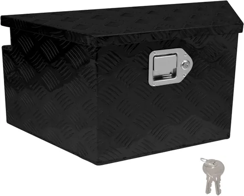 Vista 11 de Caja de herramientas de 24 pulgadas, caja plana para camioneta, organizador de almacenamiento para RV, caja de herramientas para camión con asa