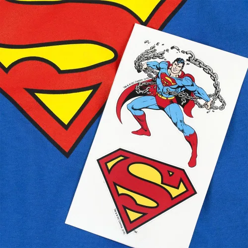 Vista 6 de Popfunk Superman Logo, Youth Kids Boys & Girls T Shirt & Sticker Collection