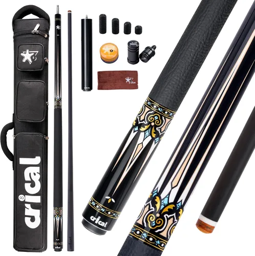 Vista 13 de CRICAL Carbon Fiber Pool Cue Set, Low Deflection, Pro Taper Shaft, 58 Inch