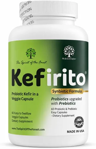 Vista 3 de Spirit of The Forest Kefirito Daily Synbiotic Probiotic Prebiotic 60ct