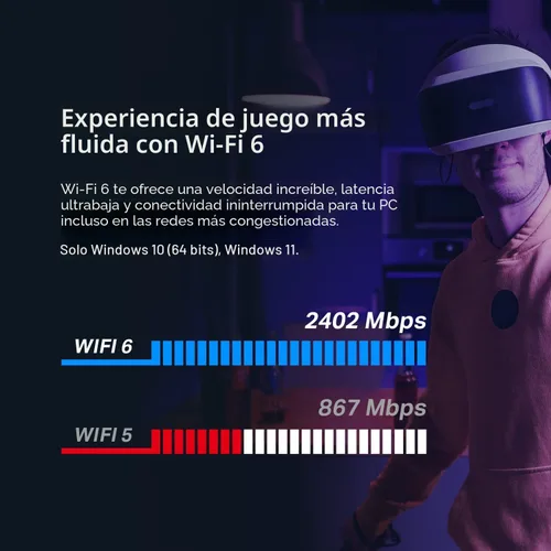 Vista 3 de Tarjeta WiFi TP-Link WiFi 6 PCIe para PC de escritorio AX3000 (Archer TX55E), Bluetooth 5.2, WPA3, adaptador inalámbrico de doble banda 802.11ax