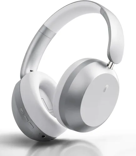 Vista 9 de Wentronic Y05 Wireless Bluetooth Headphone, Noise Cancelling, Grey Wireless Over-Ear Headphones, Hi-Res Audio, 48H Playtime, Built-in Mic, Comfort