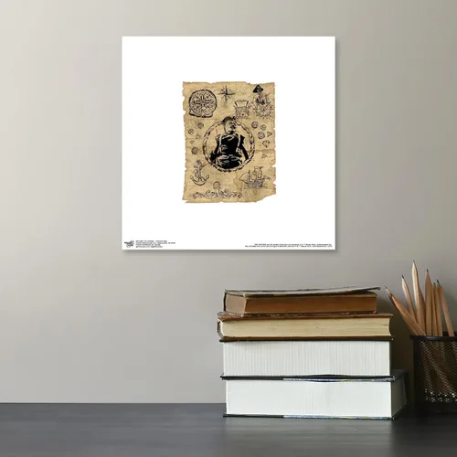 Vista 4 de Trends International Gallery Pops The Goonies - Póster de pared de mapa del tesoro, 12.00 x 12.00 pulgadas, versión sin marco