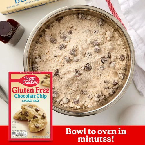 Vista 4 de Betty Crocker Mezcla de galletas con chispas de chocolate sin gluten, 19 onzas (paquete de 6)
