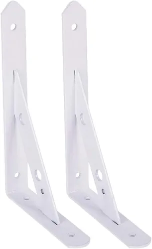 Vista 12 de Soporte de estante triangular para colgar en la pared, soportes flotantes de ángulo recto de 90 grados, almacenamiento decorativo que ahorra