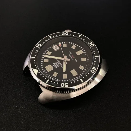 Vista 3 de STEELDIVE - Reloj automático para hombre reloj automático para hombre resistente al agua 6562ft C3 cronógrafo bisel de cerámica zafiro espejo NH35