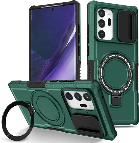 Vista 53 de Funda magnética para Samsung Galaxy Note 20 Ultra, soporte para teléfono, funda protectora mate a prueba de golpes, funda protectora para teléfono