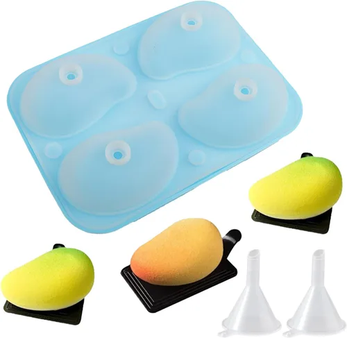 Vista 8 de Molde de silicona de limón con 15 cavidades, molde de mousse para hornear, bandeja de hornear con forma de fruta para postres, chocolates, dulces