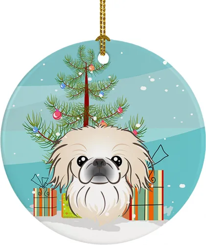 Vista 25 de Caroline's Treasures Adorno de cerámica para árbol de Navidad y Alaskan Malamute para colgar en el árbol de Navidad, para el hogar, Navidad