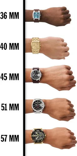 Vista 7 de Diesel Mini reloj de cuero Griffed DZ4604
