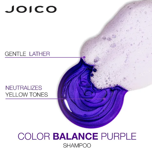 Vista 6 de Joico Color Balance - Juego de champú y acondicionador morado, elimina los tonos cobrizos y amarillos, para cabello rubio o gris frío