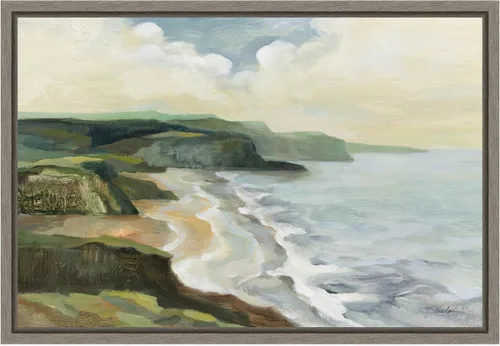 Vista 7 de Amanti Art Lienzo enmarcado para pared, 16 x 23 pulgadas, Costa irlandesa de Silvia Vassileva, lienzo enmarcado para pared, obras de arte
