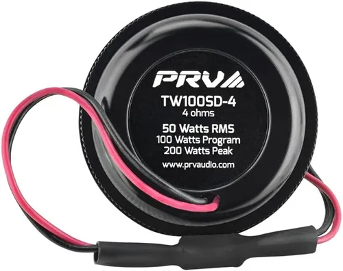 Vista 5 de PRV AUDIO TW100SD-4 - Par de tweeters de cúpula suave, cúpula de 28 mm, 4 ohmios, diseño de montaje empotrado elegante, ligero, imanes de neodimio