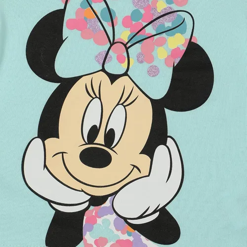 Vista 4 de Disney Minnie Mouse Girls T-Shirt and Legging Set for Infant, Toddler and Little Kids BlueMulticolor