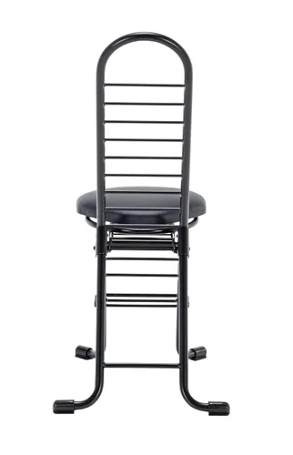 Vista 5 de Vestil CPRO-600S Sillas ergonómicas de trabajo de altura de acero de 14.25 pulgadas a 35.5 pulgadas. 220 libras de capacidad, color negro