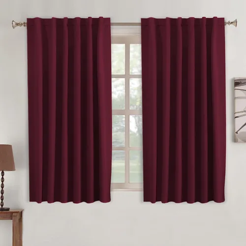Vista 61 de Turquoize Cortinas Opacas con Aislamiento Térmico Paneles de Tratamiento de Ventanas con Bolsillo para Barra Paneles de Ventana para Ventanas