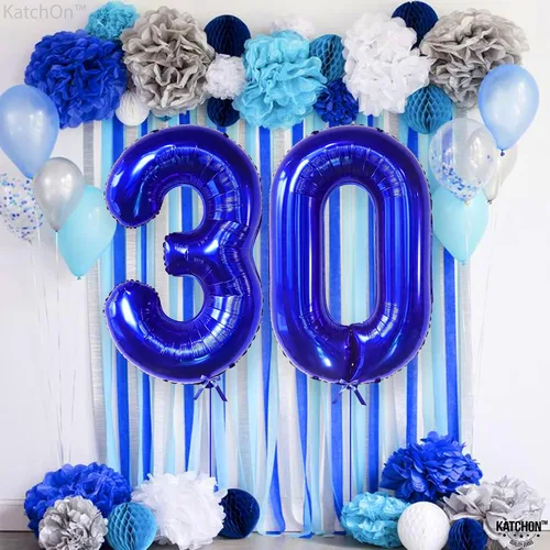 Vista 741 de KatchOn Globo negro del número 1 de 40 pulgadas, globo de feliz cumpleaños Large Mylar Number One Balloon for 1st Birthday Decorations, Foil