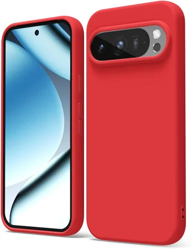 Vista 213 de oakxco para Google Pixel 6A Funda de teléfono de silicona líquida, diseño estético lindo y delgado para mujer y niña, cubierta de gel suave, lisa