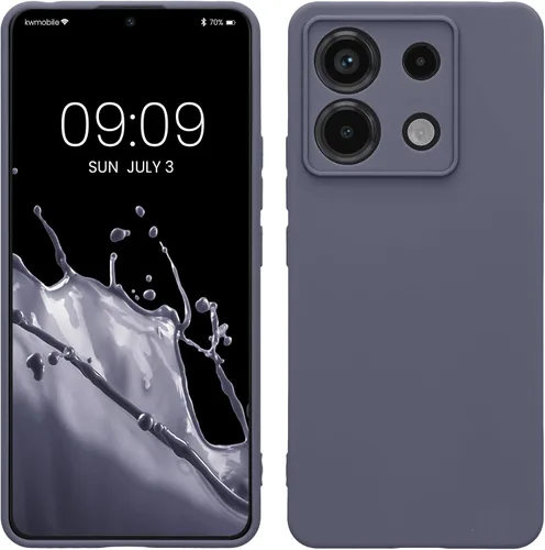 Vista 110 de kwmobile Funda compatible con Xiaomi Redmi Note 9S / 9 Pro / 9 Pro Max - Funda protectora de silicona TPU suave y delgada - Negro mate