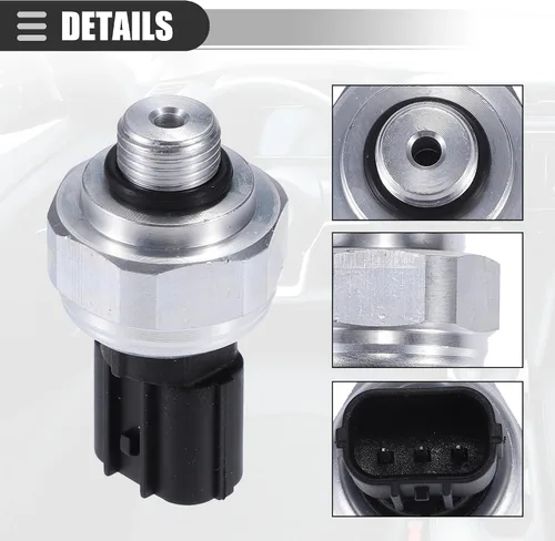 Vista 6 de Motoforti Válvula de Transductor de Presión de A/C, Interruptor de Sensor de Presión, para Honda Accord 2005-2020, Metal, NO.80450SFE003