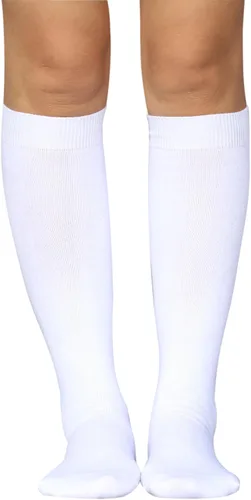 Vista 2 de Bestjybt Calcetines altos opacos de algodón para mujer