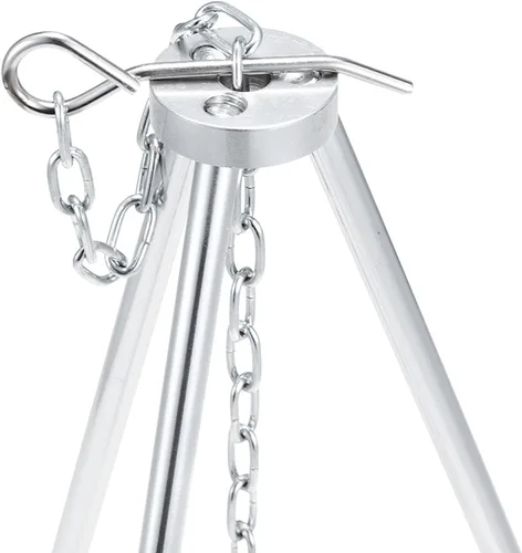 Vista 2 de Solo Stove Trípode accesorios de campamento, trípode compacto y ligero de aluminio con cadena ajustable para colgar, perfecto para estufa portátil