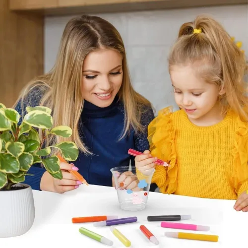 Vista 2 de Juego de 8 bolígrafos de pintura atrapasoles de color, seguros y no tóxicos, juegos de manualidades para niños Safe and Non Toxic, Crafts Sets for