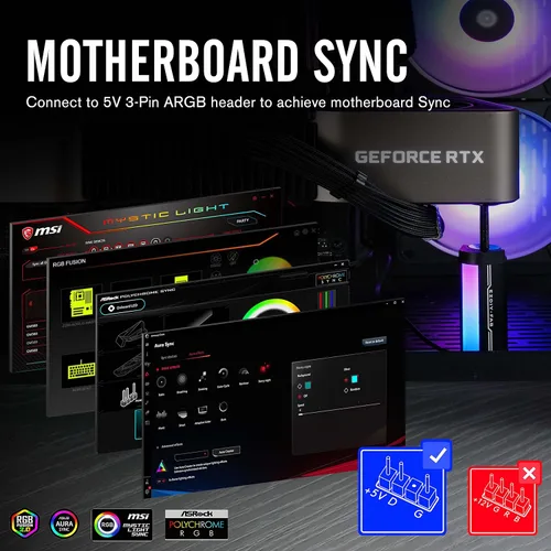 Vista 2 de EZDIY-FAB Soporte de soporte de GPU,Soporte de tarjeta gráfica ARGB de 5V 3PIN, Soporte de soporte de GPU altura ajustable,Soporte de aluminio
