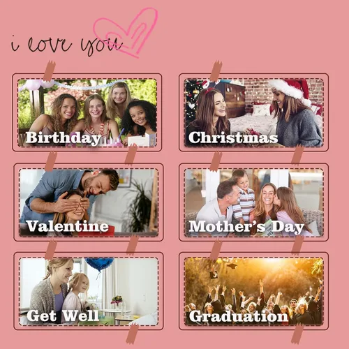 Vista 7 de Junyovin Pulsera de regalo para mujeres, mamá, esposa, hermana, novia, hija, cumpleaños, Acción de Gracias, Navidad, Año Nuevo, Día de la Madre, San
