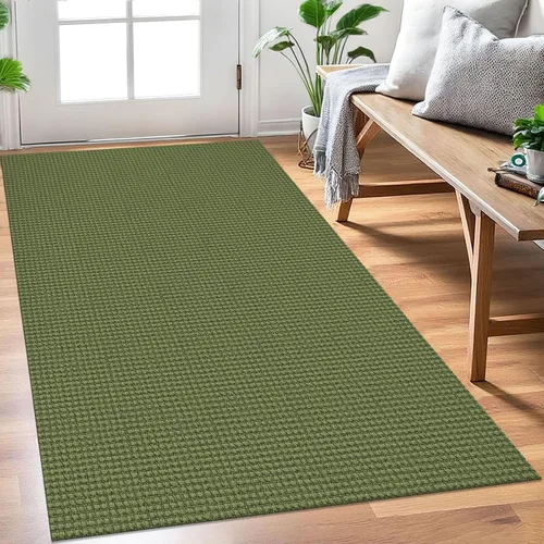 Vista 17 de EARTHALL Alfombra tejida de 2 x 3 pies, lavable para entrada, alfombra trenzada antideslizante, alfombra para puerta interior y exterior, alfombra