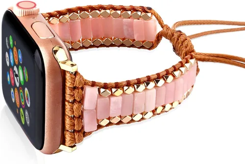 Vista 8 de Pulsera bohemia con cuentas compatible con Apple Watch Band de 1.496 in, 1.575 in, 1.614 in, 1.654 in, 1.732 in, 1.772 in, 1.811 in y 1.929 in