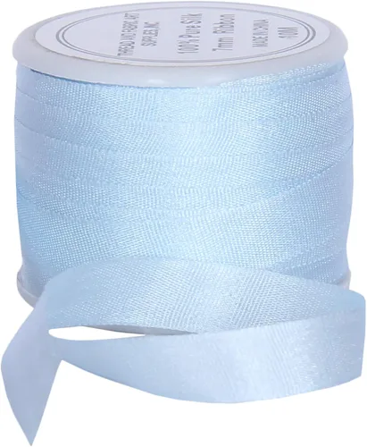 Vista 119 de Threadart Cinta de seda 100% pura - 3 tamaños - Docenas de colores - Castaño - 2 mm No. 524 Soft 100% pure silk ribbon on a single spool - perfect