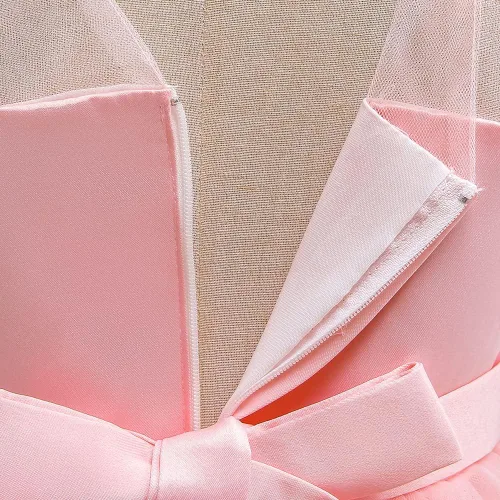Vista 6 de 6M-9T - Vestido de baile con volantes para bebés y niñas, vestidos de encaje