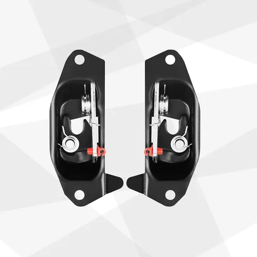 Vista 5 de 15921948 15921949 - Par de palancas de pestillo para puerta trasera izquierda derecha compatible con Chevy Silverado Avalanche GMC Sierra Escalade