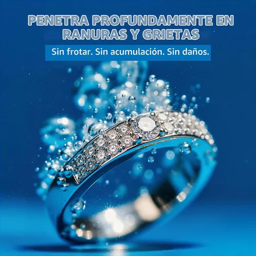 Vista 3 de iSonic solución concentrada ultrasónica para limpiar joyas/lentes., Azul, 1