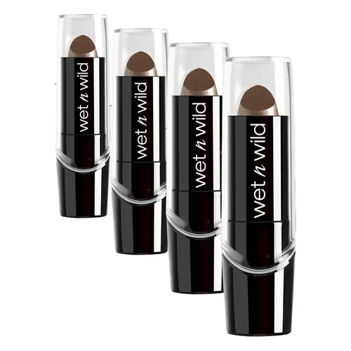 Vista 35 de wet n wild - Lápiz labial con acabado sedoso, color labial hidratante rico y acumulable, formulado con vitaminas A, E y macadamia para una Un breve
