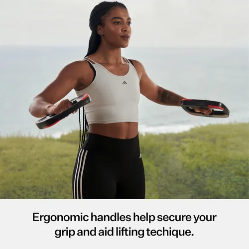 Vista 5 de Les Mills™ Dual Purpose Ergonomic Exercise Weight Plates for Total Body Workouts