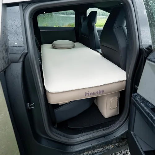 Vista 12 de Havnby SnugNest - Colchón inflable para camioneta para cabina trasera Ford