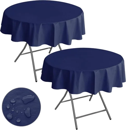 Vista 14 de Nasitos Paquete de 2 Manteles de Vinilo Cuadrado 54x54 Pulgadas - Beige, Manteles de Mesa de Cartón Impermeables y Resistente al Aceite, Manteles